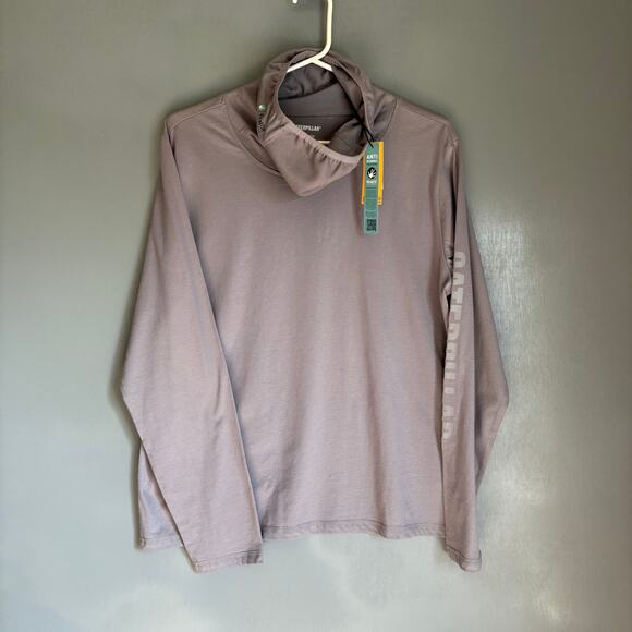 CAT Viral Off Women's Large Grey Long Sleeve Shirt Antimicrobial Workwear NWT - Picture 1 of 10